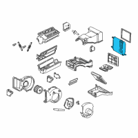 OEM GMC C2500 Evaporator Diagram - 52464036