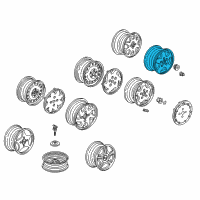 OEM 2001 Honda Accord Disk, Aluminum Wheel (16X6 1/2Jj) Diagram - 42700-S80-A51