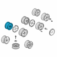 OEM 1999 Honda Accord Disk, Wheel (15X6Jj) Diagram - 42700-S84-A11