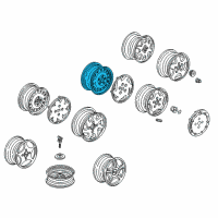 OEM 1999 Honda Accord Disk, Wheel (15X6 1/2Jj) Diagram - 42700-S87-A01