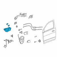 OEM 2010 Acura MDX Handle L Insde*NH690L1 Diagram - 72160-STX-A02ZB
