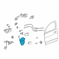 OEM Acura Latch Assembly, Left Front Diagram - 72150-STX-A13