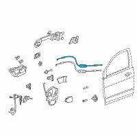 OEM 2012 Acura MDX Cable, Left Front Door Lock Diagram - 72173-STX-A00