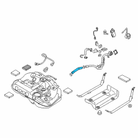 OEM 2017 Hyundai Sonata Hose-Fuel Filler Diagram - 31036-C2500