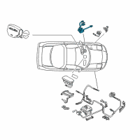 OEM 2004 Acura NSX Reel Assembly, Cable Diagram - 77900-SL0-A81