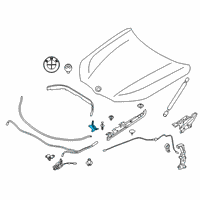 OEM BMW M8 Gran Coupe Gasket Bonnet Side Left Diagram - 51-76-7-349-601