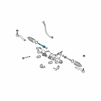 OEM 2009 Lexus IS F End Sub-Assy, Steering Rack Diagram - 45503-30080