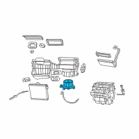 OEM 2007 Jeep Wrangler Motor-Blower With Wheel Diagram - 68004195AA