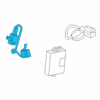 OEM 2008 Lexus LS600h Hood Lock Assembly Diagram - 53510-50102