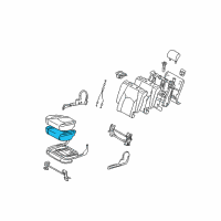 OEM 2006 Toyota Highlander Seat Cushion Pad Diagram - 71611-48180