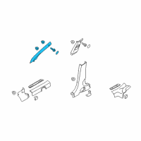 OEM Hyundai Tucson Trim Assembly-Front Pillar LH Diagram - 85810-2S100-OM