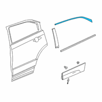 OEM 2021 Cadillac XT4 Reveal Molding Diagram - 84053914