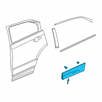 OEM 2019 Cadillac XT4 Lower Molding Diagram - 84506781