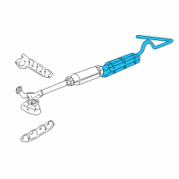 OEM 1993 Ford E-150 Econoline Exhaust Resonator Diagram - F4UZ5230C