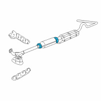 OEM 1998 Ford E-250 Econoline Converter Clamp Diagram - F3TZ-5A231-A