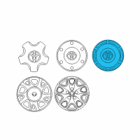 OEM Toyota Solara Center Cap Diagram - 42603-AA080