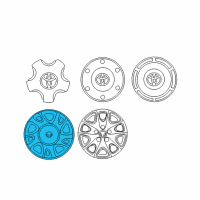 OEM 2000 Toyota Solara Wheel Cover Diagram - 42621-AA050