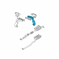 OEM 2001 Hyundai Santa Fe Exhaust Manifold Assembly, Left Diagram - 28510-37430