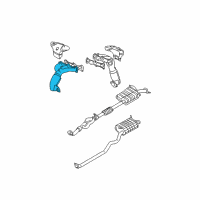 OEM 2001 Hyundai Santa Fe Exhaust Manifold Assembly, Right Diagram - 28510-37281