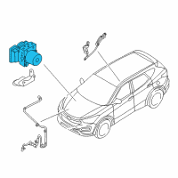 OEM 2013 Hyundai Santa Fe Abs Pump Diagram - 58920-B8700