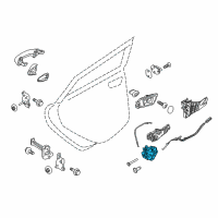 OEM 2017 Ford Fiesta Latch Diagram - FT4Z-5826413-E