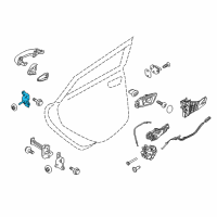 OEM 2016 Ford Fiesta Upper Hinge Diagram - 8A6Z-5826800-B