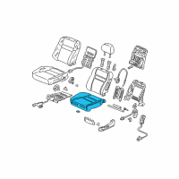 OEM 2005 Honda Accord Pad, L. FR. Seat Cushion (Tachi-S/Setex) Diagram - 81537-SDB-A72