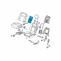 OEM Honda Accord Heater, Left Front Seat-Back (Tachi-S) Diagram - 81524-SDA-A01