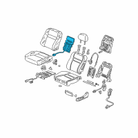 OEM 2007 Honda Accord Heater, Left Front Seat-Back (Tachi-S) Diagram - 81524-SDA-A01