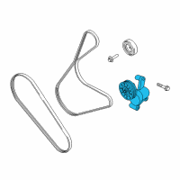 OEM 2016 Lincoln MKC Serpentine Tensioner Diagram - CV6Z-6A228-A