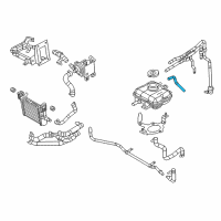 OEM Dodge Charger Hose-COOLANT Overflow Diagram - 68259405AA