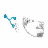 OEM 2009 Toyota Sienna Socket Diagram - 81555-AE020