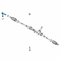 OEM 2021 Toyota Corolla Outer Tie Rod Diagram - 45046-09A00