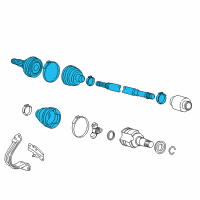 OEM 2015 Scion iQ Outer Joint Assembly Diagram - 43460-79036