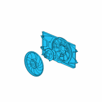 OEM 2008 Chevrolet Cobalt Fan Shroud Diagram - 19417092