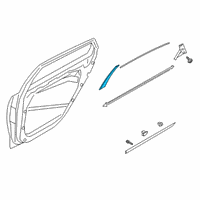 OEM Kia K900 GARNISH Assembly-Rr Dr F Diagram - 83250J6000