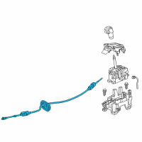 OEM 2019 Buick Cascada Shift Control Cable Diagram - 22868813