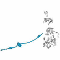 OEM Chevrolet Cruze Shift Control Cable Diagram - 23273609