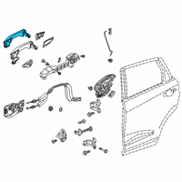 OEM 2021 Acura RDX Handler, Rear (Gunmetal Metallic) Diagram - 72641-TJB-A81ZC