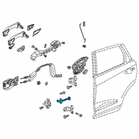 OEM 2021 Acura RDX Checker Complete , Rear Diagram - 72840-TJB-A01