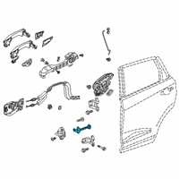 OEM 2022 Acura RDX Checker Complete , Rear Diagram - 72840-TJB-A01