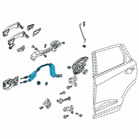 OEM 2022 Acura RDX Cable, Rear Diagram - 72634-TJB-A02