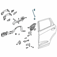OEM 2022 Acura RDX Rod Set Right, Rear Diagram - 72613-TJB-305