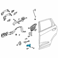 OEM 2019 Acura RDX Hinge, Rear L Door Diagram - 67960-TJB-A01ZZ