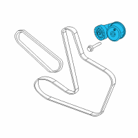 OEM 2009 Chrysler Sebring TENSIONER-Belt Diagram - 4891617AB