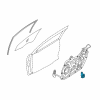 OEM Motor Assembly-Front Power Window, LH Diagram - 82450-3X100