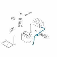 OEM 2012 Nissan Versa Cable Assy-Battery Earth Diagram - 24080-ZN91C