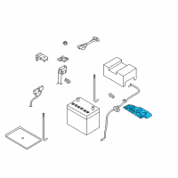 OEM Nissan Versa Bracket-Battery Diagram - 64866-EL000