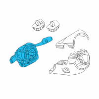 OEM 2012 BMW 535i GT Switch Unit Steering Column Diagram - 61-31-9-245-625