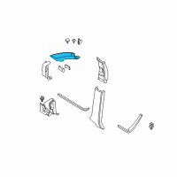 OEM 2008 BMW X5 Cover, Column A Left Diagram - 51-43-8-037-355